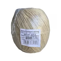 Kenderzsineg 2/2,50   200 gr   (20kg/doboz)