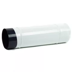 Füstcső fehér 105/80 zománcozott