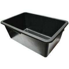 Habarcsláda műanyag 90literes fekete HU /sózó/