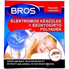   Elektromos szúnyogriasztó készülék folyadékkal (B023) BROS