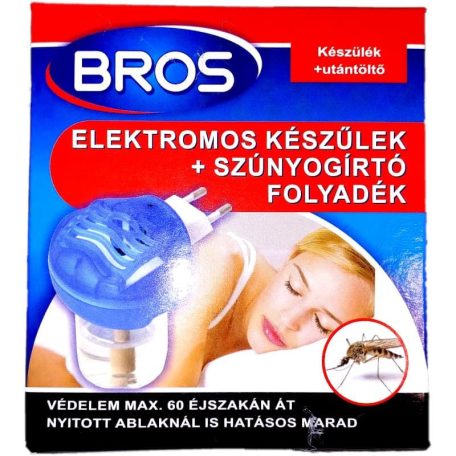 Elektromos szúnyogriasztó készülék folyadékkal (B023) BROS