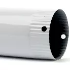 Füstcső fehér 120/80 zománcozott import