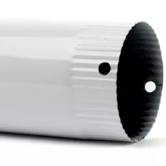 Füstcső fehér 120/40 zománcozott import