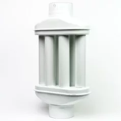 Hődob 55cm fehér 6 csöves zománcos