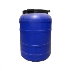   Hordó műanyag CSAVAROS 250literes csappal 420mm száj /kék/