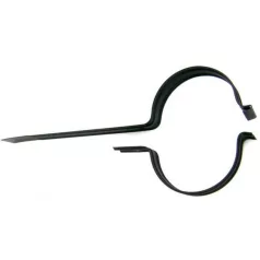 Füstcső bilincs fekete 120 mm