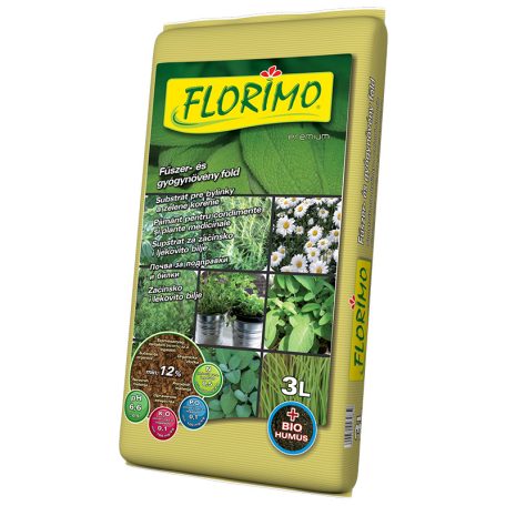 Florimo fűszer és gyógynövény föld 3 l   10db/#