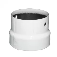 Füstcső szűkítő fehér 120/105mm magyar