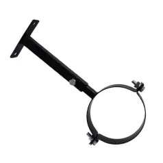 Füstcső bilincs fekete 120 mm állítható