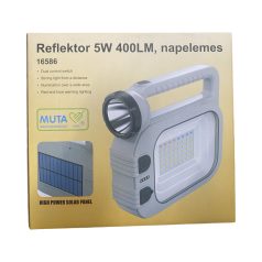 Reflektor 5W 400LM, napelemes