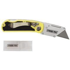   Tapétavágó kés, cserélhető pengés, alu/műanyag ház (222193)