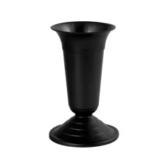 Sírváza 35 cm fekete