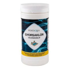   Medence Gyorsaklór (gyorsan oldódó klóros fertőtlenítő szer) 1kg /CLG010/