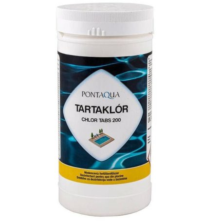 Medence Tartaklór (lassan oldódó 200g-os klórtabletták) 1kg /CLT010/