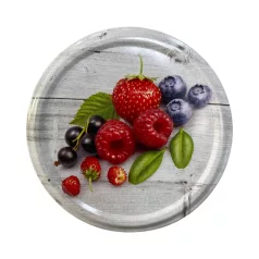 Befőttes üveg tető  82mm (gyümölcs mintás) /720ml-hez/
