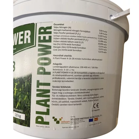 Műtrágya PlantPower 4-16-28  NPK Gél  10 kg