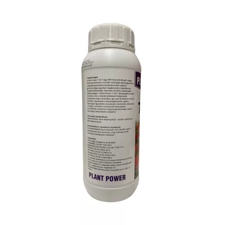 Műtrágya PlantPower 7-20-7  NPK Gél  1 liter
