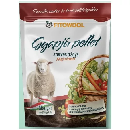Gyapjú pellet bio  750 gr paradicsom és kerti zöldségekhez